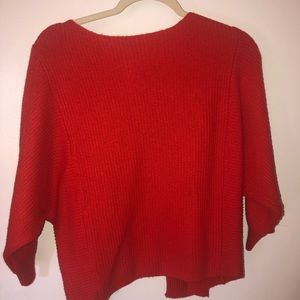 Cool Boxy Sweater w/ Back Twist